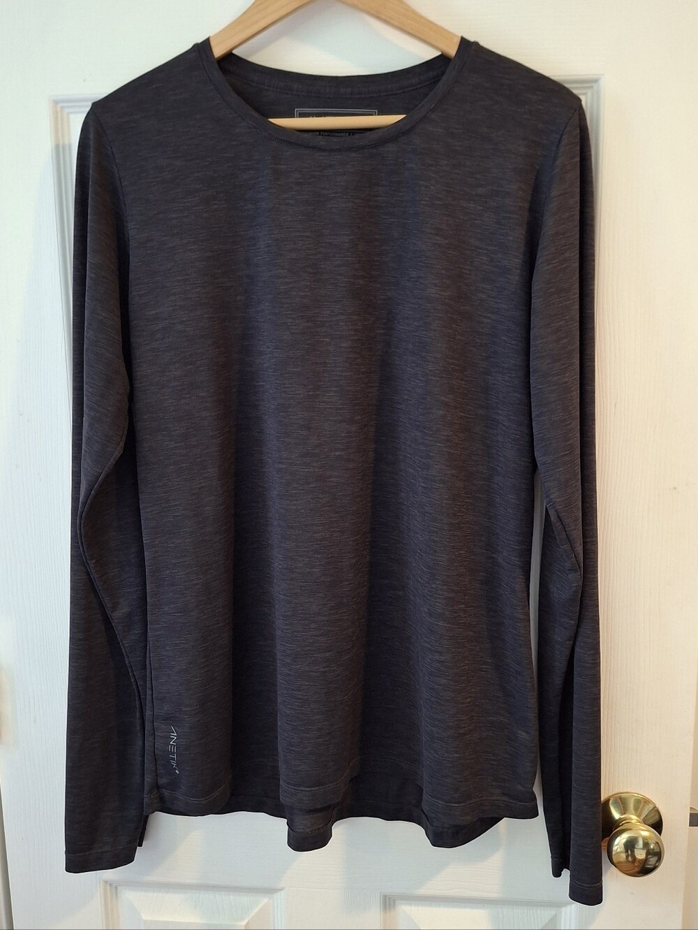 ANETIK Women Premium Performance Long Sleeve Top Sz XL UPF 30+ Charcoal Gorpcore